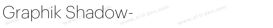 Graphik Shadow字体转换